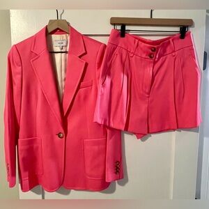 Reiss Pink Suit Jacket and Suit Shorts
